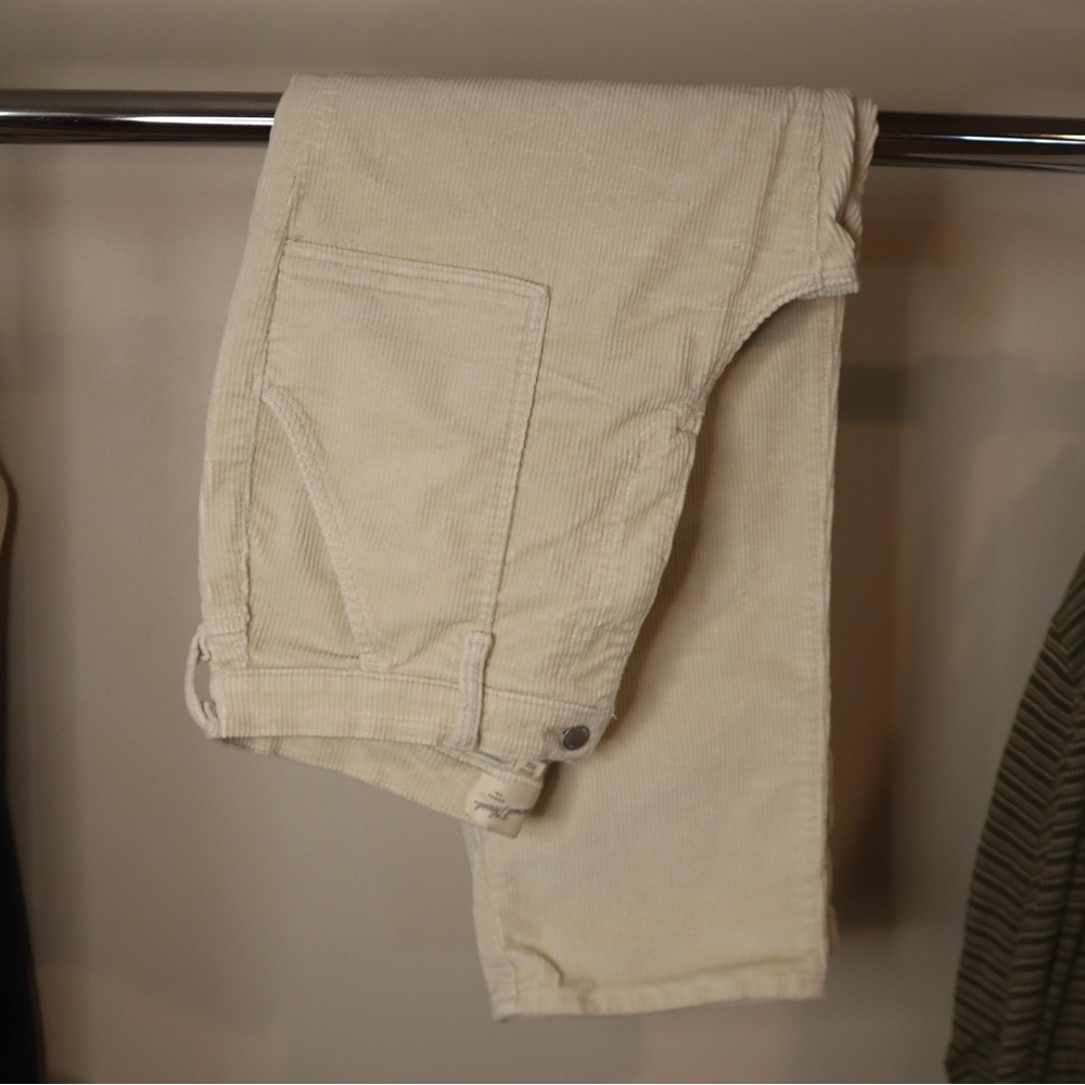 Cream Corduroy Pants